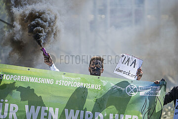 Protestaktion von Extinction Rebellion zur IAA