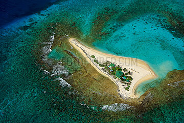 ANGUILLA. SANDY ISLAND AT THE NORTH WEST OF ANGUILLA. AERIAL VIEW