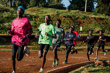 Kenya-iTown-Town zum Laufen