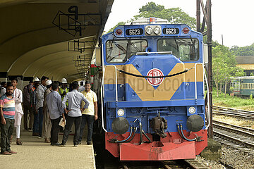 Bangladesch-Dhaka-Bri-Eisenbahn-Training-Lauf