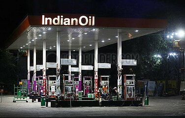 Tankstelle in Neu-Delhi