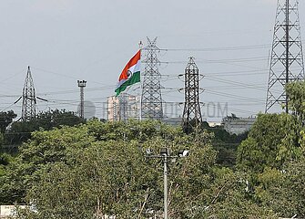 Stromleitungen in Neu-Delhi