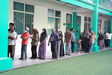 Malediven-Male-Präsidentschafts-Wahlkurs