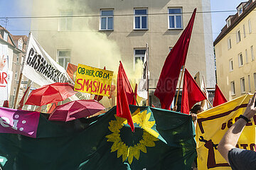 Großdemonstration gegen die IAA in München