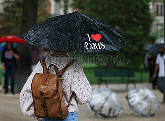 Frankreich-Paris-Rainfall