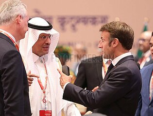 Abdulaziz bin Salman und Emmanuel Macron