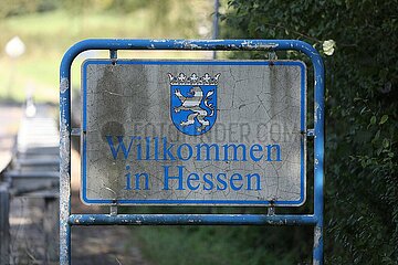 Grenzschild Hessen