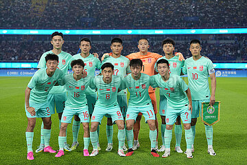 (SP)CHINA-HANGZHOU-ASIAN GAMES-FOOTBALL-MEN'S SECOND ROUND-GROUP A-MYA VS CHN (CN)