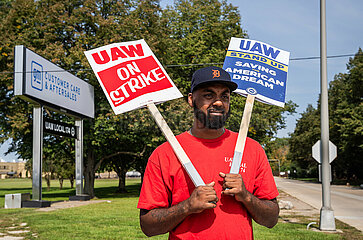 US-Michigan-Belleville-Auto-Arbeiter-Strike