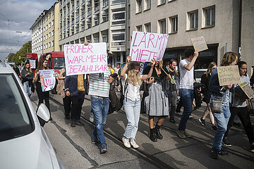 Demonstration für bezahlbaren Wohnraum in München