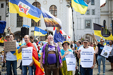 München: Ukrainer fordern noch mehr Waffen