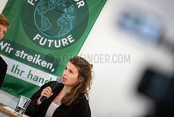 Pressekonferenz von Fridays for Future im MHDS in München