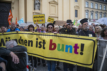 Zammreissen Bayern gegen Rechts Demonstration München