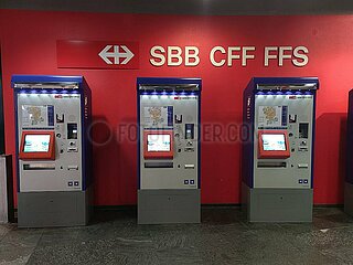 Fahrkartenautomaten der Schweizer Bahn