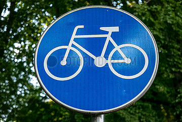 Polen  Kolobrzeg - Verkehrszeichen Fahrradweg