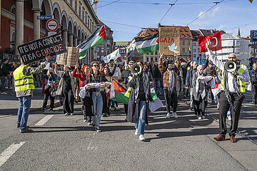 Religiöse Demonstration in Solidarität mit Palästina  in München