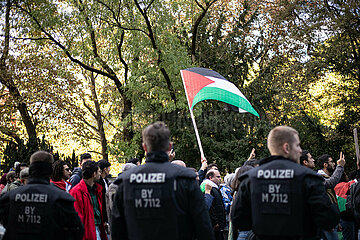 Demonstration in Solidarität mit Palästina in München