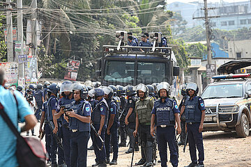 Protest für höheren Mindeslohn in Bangladesch
