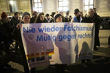 Demonstration gegen den Rechtsruck am 9. November in München