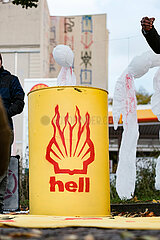 Kundgebung gegen Shell