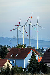 Windpark  Zittau  Sachsen  Deutschland  Europa