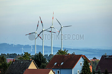 Windpark  Zittau  Sachsen  Deutschland  Europa