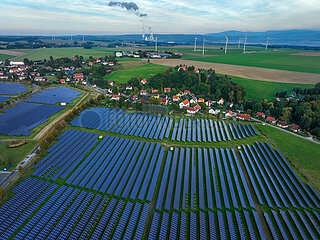 Solarpark Oberseifersdorf  Zittau  Sachsen  Deutschland  Europa