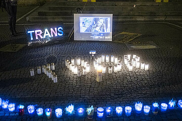 Gedenkkundgebung zum Trans Day of Remembrance in München