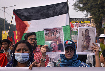 Pro Palestine protest in Kolkata