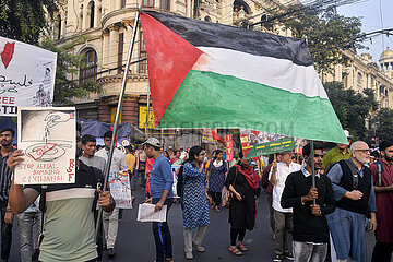 Pro Palestine protest in Kolkata