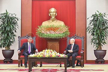 VIETNAM-HANOI-NGUYEN PHU TRONG-CHINA-WANG YI-MEETING