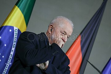 Lula da Silva  Scholz Pressekonferenz in Berlin