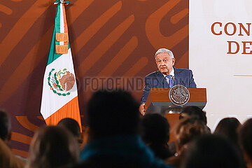 Mexico's President  Lopez Obrador Daily Briefing Press Conference