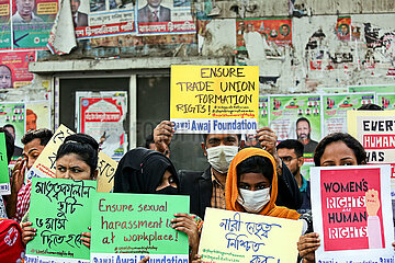 Internationaler Tag der Menschenrechte: Textilarbeiterinnen protestieren in Bangladesch