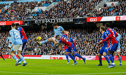(SP)BRITAIN-MANCHESTER-FOOTBALL-ENGLISH PREMIER LEAGUE-MANCHESTER CITY VS CRYSTAL PALACE