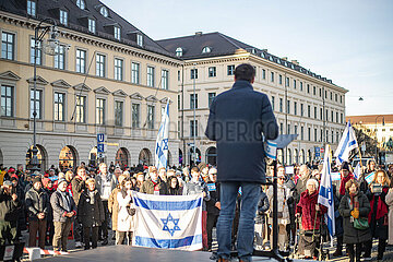 Pro-Israelische Demo gegen Palästina in München
