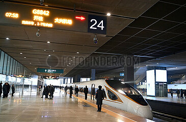 CHINA-TIANJIN-BEIJING DAXING INTERNATIONAL AIRPORT-RAILWAY-OPERATION (CN)