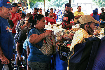 Sale of Food in Popular Markets of Venezuela
