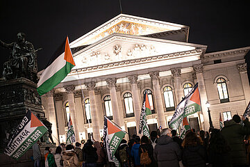 Letzter Palästina Protest 2023 in München