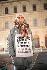 Letzter Palästina Protest 2023 in München