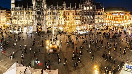 Shopping in München kurz nach den Weihnachtstagen