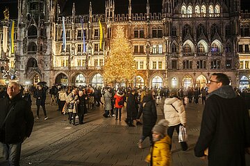 Shopping in München kurz nach den Weihnachtstagen