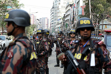Vor den Parlamentswahlen in Bangladesch: Militär patroulliert durch die Straßen von Dhaka