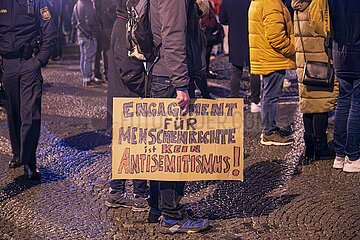 Mahnwache zum Gedenken an die Opfer in Gaza