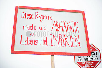 Auftakt der Bauernproteste in München