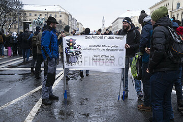 Auftaktskundgebung der Bauernproteste in München