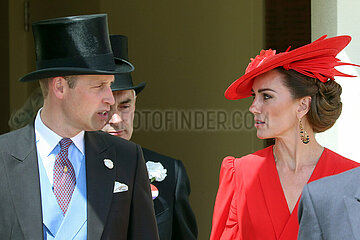 Royal Ascot  HRH Prince William  Prince of Wales and HRH Catherine  Princess of Wales