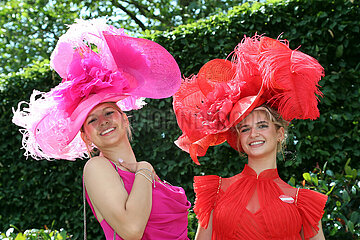 Royal Ascot  Ladies Day at Royal Ascot  Fashion: Woman with hat at the racecourse