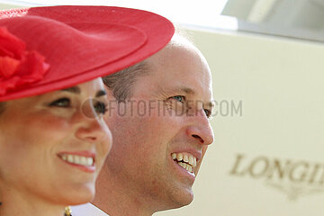 Ascot  Grossbritannien  HRH Prince William  Prince of Wales and HRH Catherine  Princess of Wales