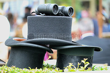 Royal Ascot  Top hats and binoculars